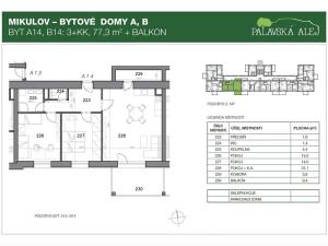 Pronájem bytu 3+kk, Mikulov, Bezručova, 77 m2