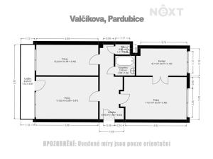 Prodej bytu 3+1, Pardubice, Valčíkova, 70 m2
