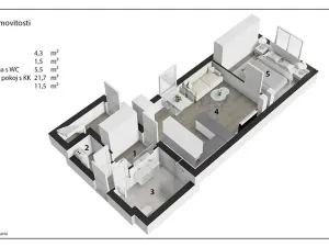 Prodej ubytování, Mladé Buky, 133 m2