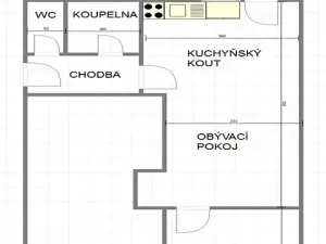 Pronájem bytu 2+kk, Uherský Brod, Dolní Valy, 66 m2