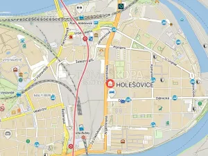 Pronájem bytu 2+kk, Praha - Holešovice, Argentinská, 43 m2