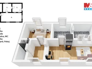 Prodej chaty, Nižbor - Stradonice, 45 m2