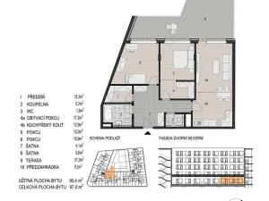 Prodej bytu 3+kk, Plzeň, 97 m2