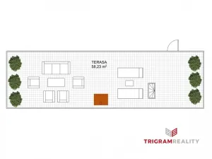 Pronájem bytu 1+kk, Hradec Králové - Pražské Předměstí, Želivského, 39 m2