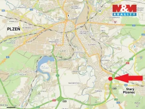 Pronájem komerčního pozemku, Plzeň - Černice, 1500 m2