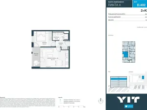Prodej bytu 2+kk, Praha - Hlubočepy, Wassermannova, 44 m2