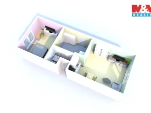 Prodej bytu 2+kk, Děčín - Děčín V-Rozbělesy, Závodní, 42 m2