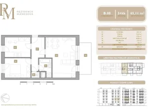 Prodej bytu 3+kk, Lipník nad Bečvou, Mánesova, 65 m2