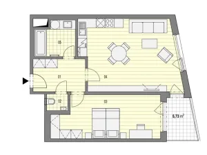 Pronájem bytu 2+kk, Ostrava - Moravská Ostrava, Důlní, 73 m2