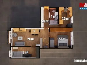 Prodej bytu 3+1, Ústí nad Labem - Ústí nad Labem-centrum, SNP, 63 m2