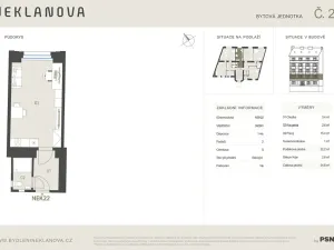 Prodej bytu 1+kk, Praha - Vyšehrad, Neklanova, 23 m2