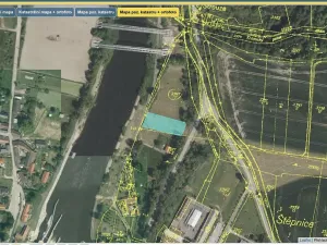 Prodej louky, Týn nad Vltavou, Hněvkovice na pravém břehu Vlt., 1648 m2