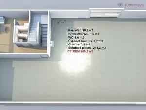 Pronájem skladu, Modřice, Tyršova, 204 m2