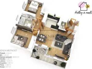 Prodej bytu 3+kk, Praha - Hloubětín, K náhonu, 80 m2