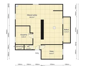 Pronájem bytu 2+kk, Šumperk, Zborovská, 83 m2