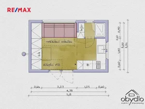 Pronájem mobilheimu, Písek, U Vodárny, 20 m2