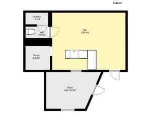 Prodej rodinného domu, Týnec nad Labem, V Malém kopci, 63 m2