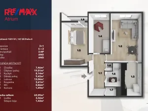 Prodej bytu 3+1, Praha - Braník, Psohlavců, 64 m2