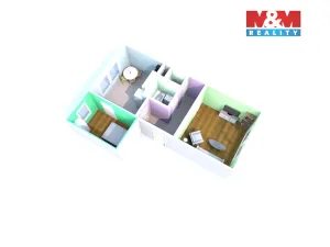 Prodej bytu 2+1, Děčín - Děčín V-Rozbělesy, Závodní, 43 m2