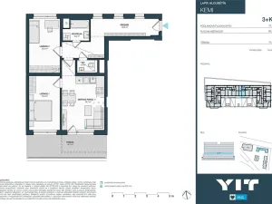Prodej bytu 3+kk, Praha - Hloubětín, Kolbenova, 72 m2