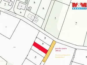 Prodej zahrady, Velké Popovice, Masarykova, 400 m2