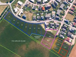 Prodej pozemku pro bydlení, Hrušovany u Brna, Pod Střediskem, 988 m2