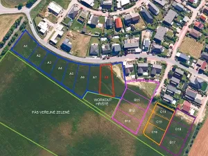 Prodej pozemku pro bydlení, Hrušovany u Brna, Pod Střediskem, 1062 m2