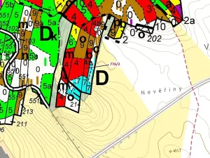 Dražba lesa, Žďárec, 3169 m2