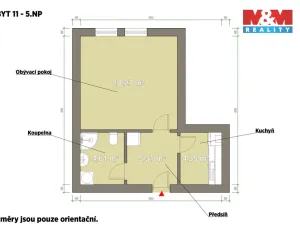 Pronájem bytu 1+1, Plzeň - Jižní Předměstí, Husova, 33 m2