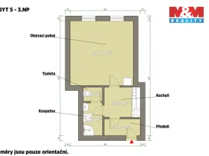 Pronájem bytu 1+1, Plzeň - Jižní Předměstí, Husova, 34 m2