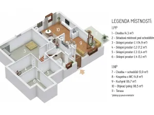 Prodej rodinného domu, Milín, Luční, 123 m2