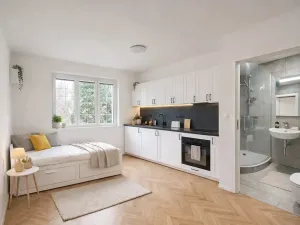 Pronájem bytu 1+kk, Praha - Strašnice, Sečská, 17 m2