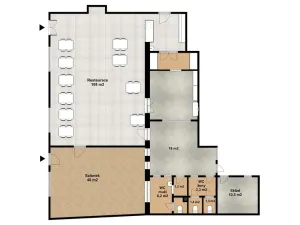 Prodej restaurace, Kroměříž, 214 m2