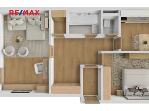 Prodej bytu 2+1, Praha - Čimice, Korycanská, 66 m2