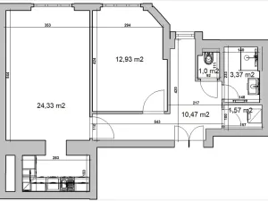 Prodej bytu 2+kk, Praha - Vršovice, Oblouková, 58 m2