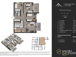 Prodej bytu 4+kk, Kutná Hora, Plk. Loudy, 87 m2