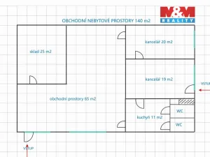 Pronájem obchodního prostoru, Pardubice - Zelené Předměstí, 17. listopadu, 140 m2