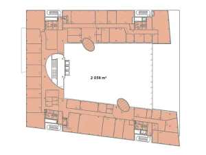 Pronájem kanceláře, Praha - Modřany, Mezi vodami, 1220 m2