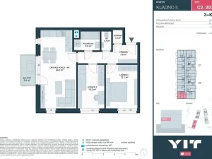 Prodej bytu 3+kk, Kladno, Ke stadionu, 61 m2