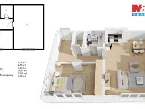 Prodej bytu 2+kk, Nymburk, Palackého třída, 77 m2