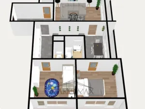 Prodej bytu 3+1, Chomutov, Šafaříkova, 72 m2