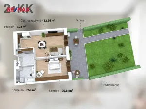 Prodej bytu 2+kk, Třeština, 70 m2