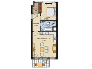 Prodej bytu 2+kk, Praha - Ruzyně, Huppnerova, 53 m2