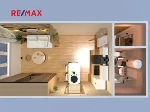 Prodej bytu 1+kk, Praha - Michle, Michelská, 27 m2