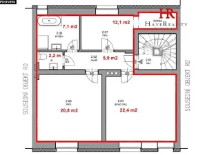 Pronájem bytu 3+kk, Benešov, Ulrichova, 75 m2