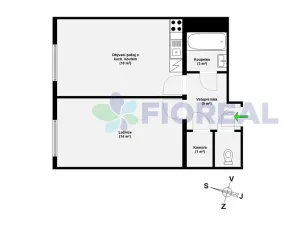 Pronájem bytu 2+kk, Praha - Strašnice, Na hroudě, 41 m2