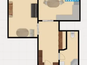 Pronájem bytu 1+1, Žamberk, Pionýrů, 40 m2