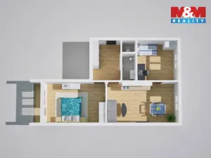 Prodej bytu 3+kk, Teplice, Palackého, 66 m2