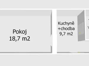 Pronájem bytu 1+kk, Ostrava, Denisova, 32 m2