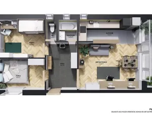 Prodej bytu 3+kk, Praha - Braník, Žalmanova, 65 m2